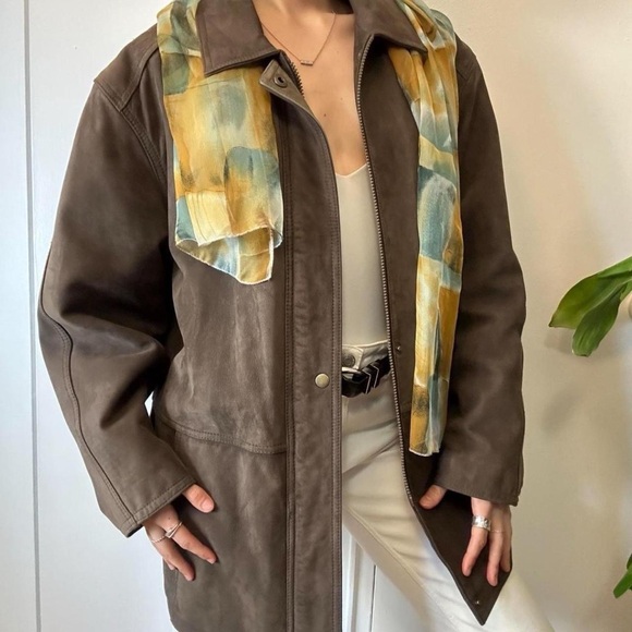 Men’s Vintage Genuine Leather Jacket 🤎 - Picture 7 of 8